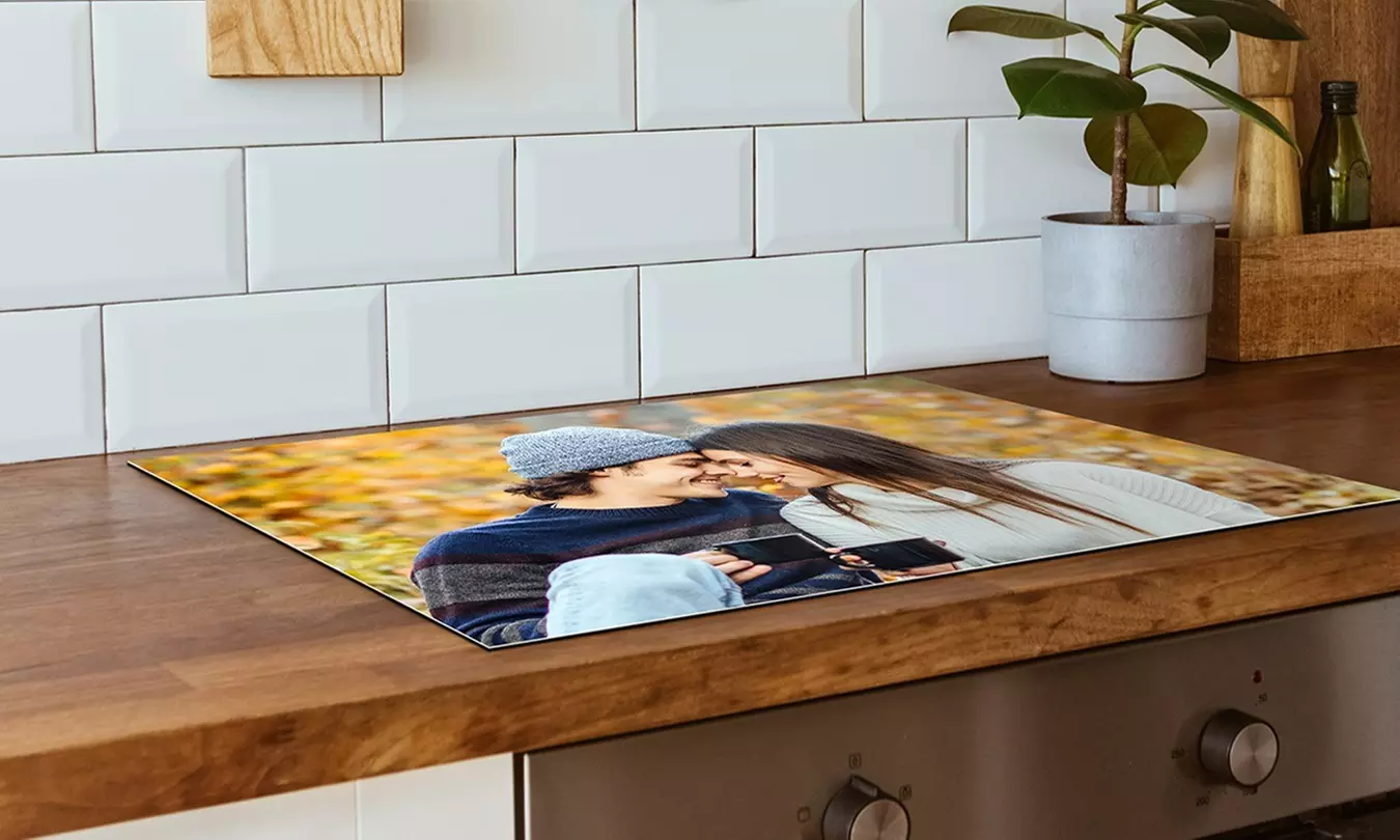 Maak je kookplaat uniek met een inductiebeschermer met jouw eigen foto