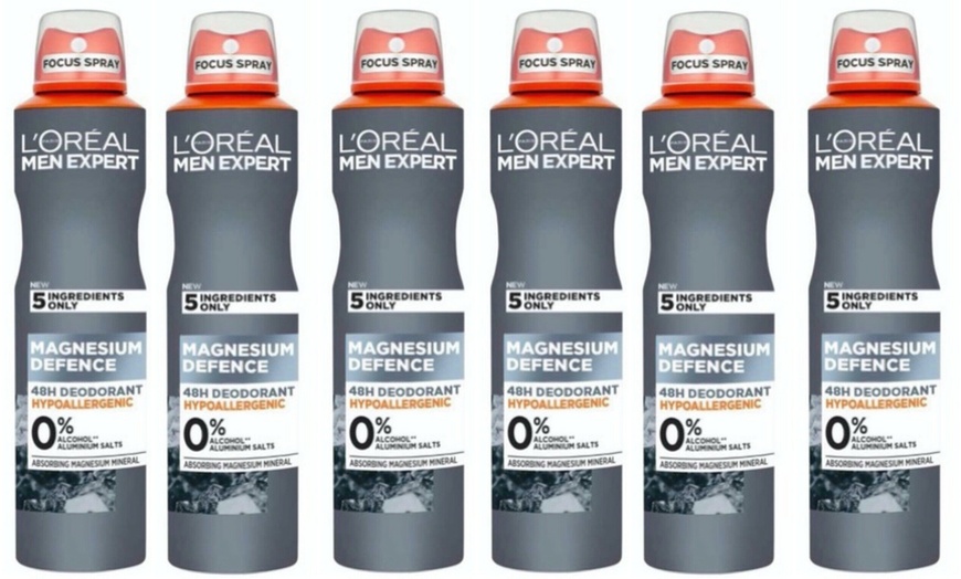 Image 4: Six-Pack of L'Oreal Men Expert Deodorant Body Sprays 250ml