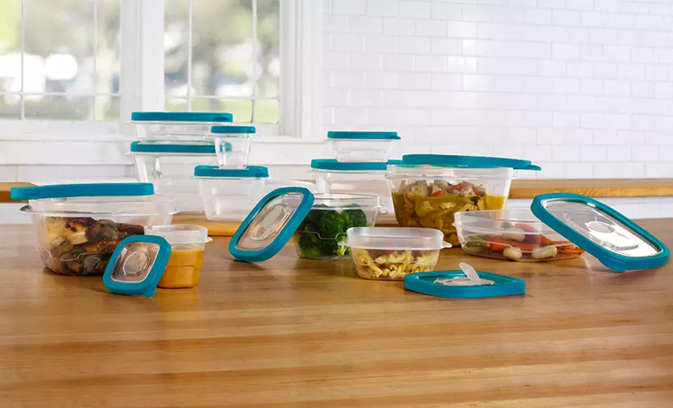 24-Piece Plastic Storage Set with Steam Vents - Primary Image