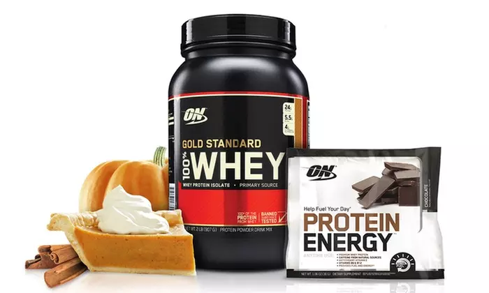 2lb. of Optimum Nutrition Pumpkin Pie Gold Standard Whey Protein Powder | Groupon Exclusive Flavor - Primary Image