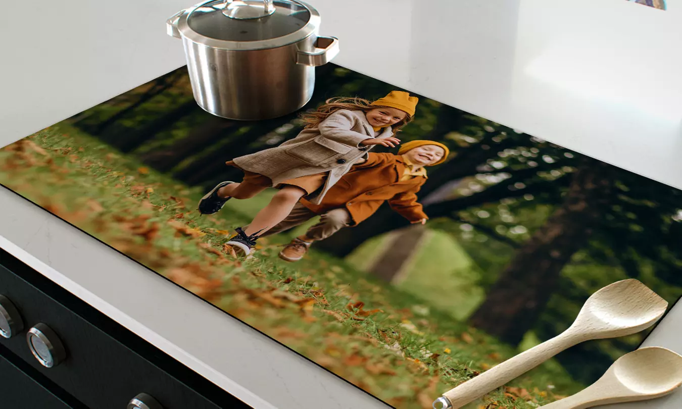 Personalisierbare Induktionskochfeld-Abdeckung in Größe nach Wahl