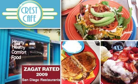 $10 for $20 Worth of Food and Drink at Crest Café - Primary Image