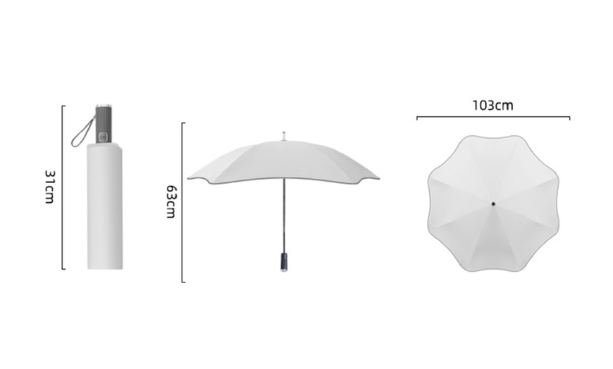 Image 15: Rounded-Corner Folding Umbrella