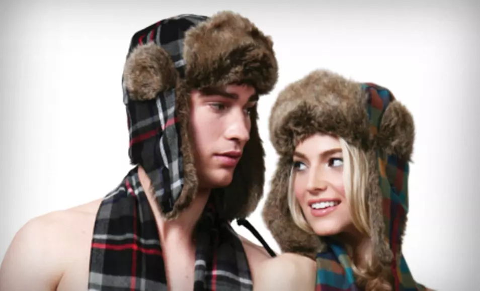 $15 for a David & Young Printed Trapper Hat ($34 List Price). Five Options Available. Free Shipping and Free Returns. - Primary Image