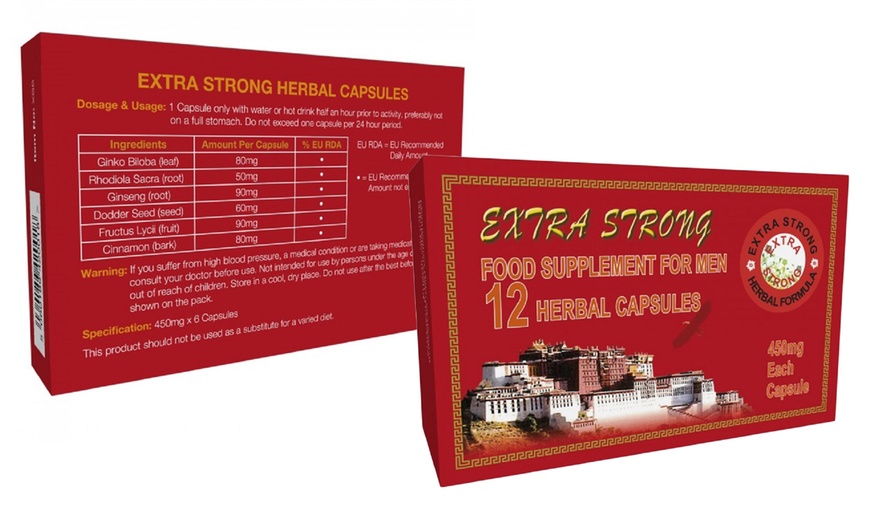 Image 3: Six Extra Strong Capsules for Men