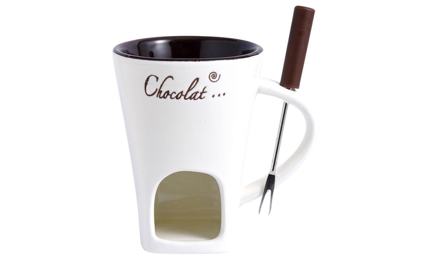 Image 2: Porcelain Chocolate Melting Mug Set