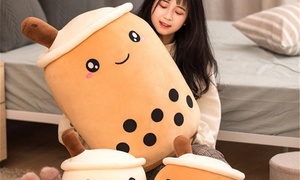 Bubble Tea Cup Plush Pillow