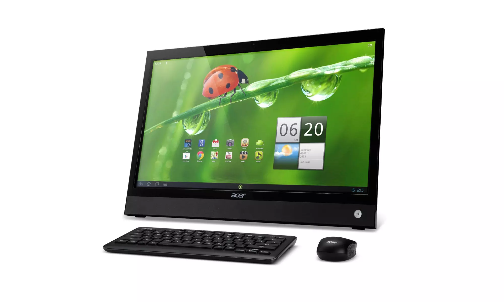 Acer 21.5” Android LED Smart Display with Touchscreen, Webcam, Keyboard, and Mouse - Second Medium