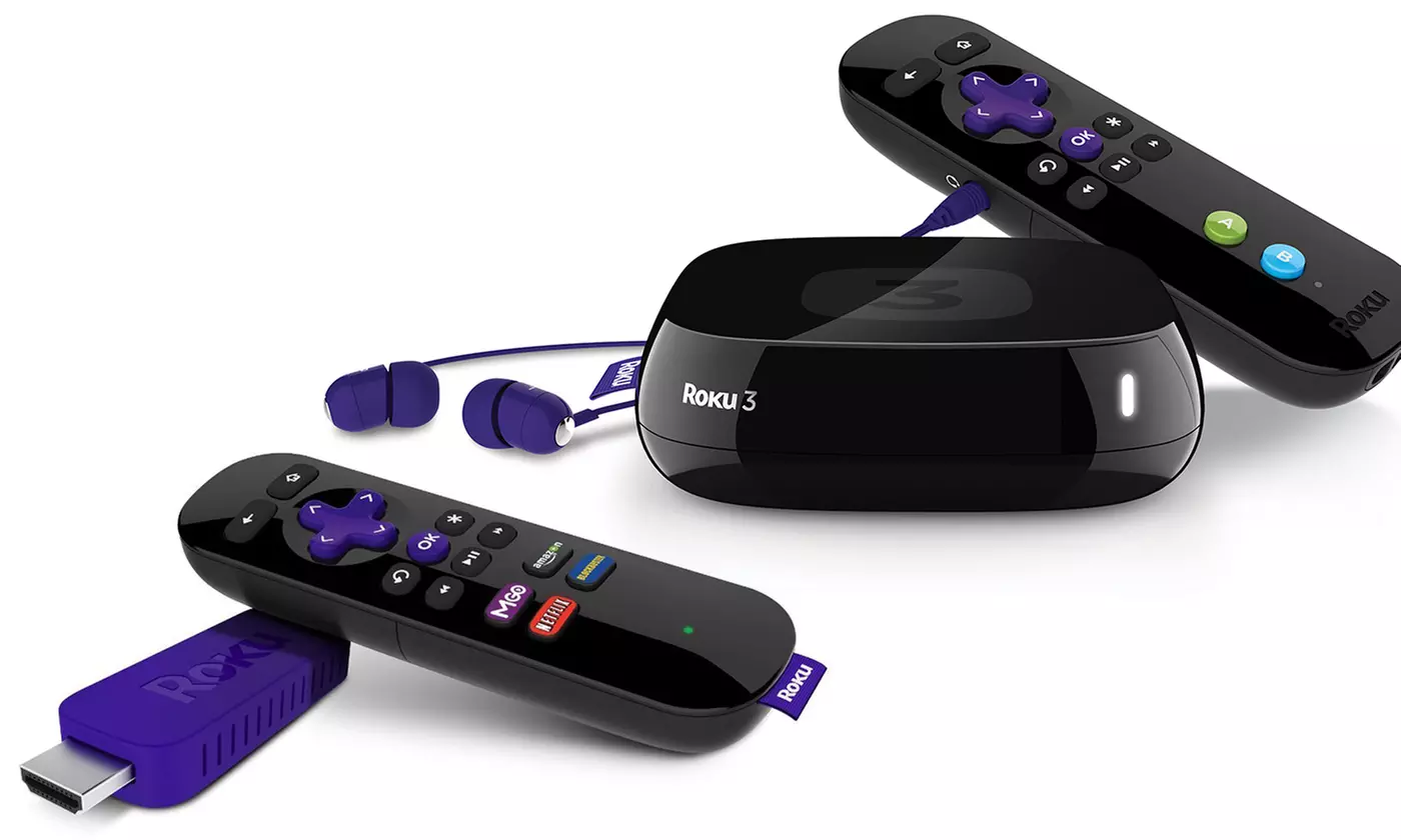 Roku Streaming Stick or Step to Roku 3 Streaming Media Player with HDMI Cable (Manufacturer Refurbished)  - Primary Image