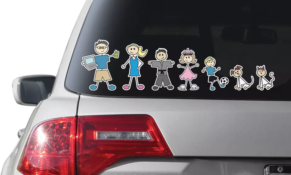 $12 for $25 Worth of Custom Family Car Stickers at Family Stickers - Primary Image