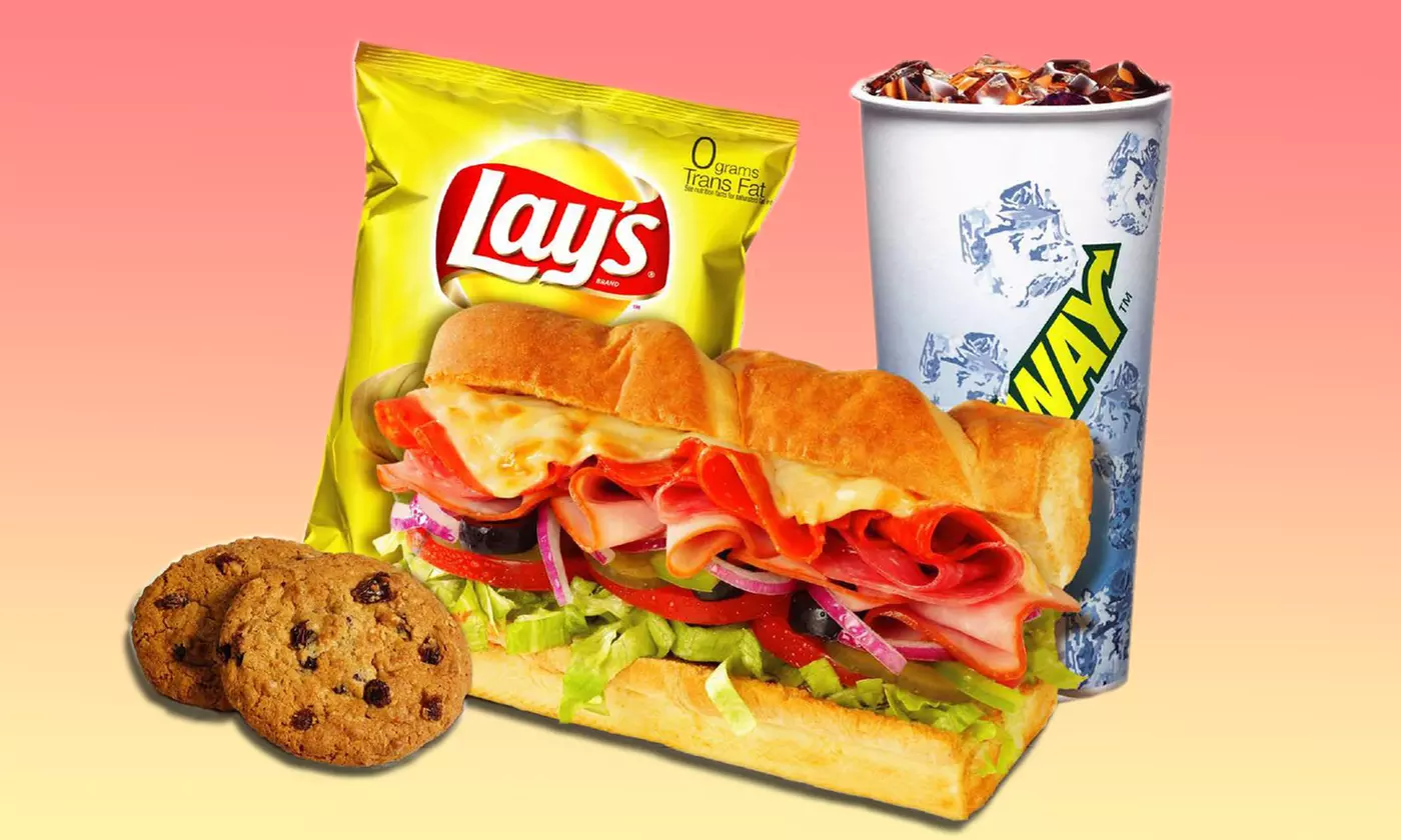 Sandwich Lunch for Two, or Five Six-Inch Subs at Subway (Up to 50% Off) - Primary Image