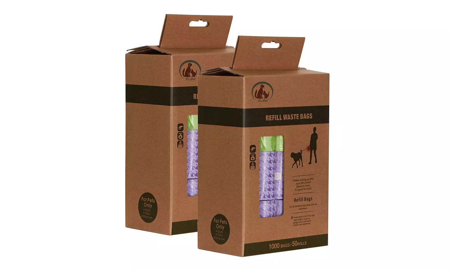 Ez-Pet Refill Waste Poop Bags (1000- or 2000-Count) - Second Medium