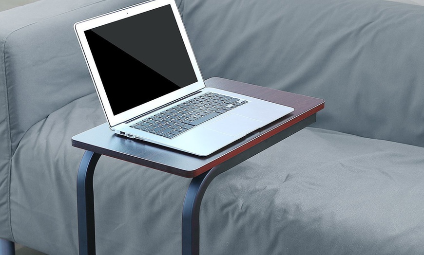 Image 1: Wheeled Laptop Table 