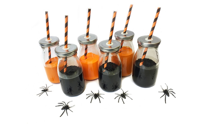 Image 2: 12 Halloween-Themed Milk Bottles