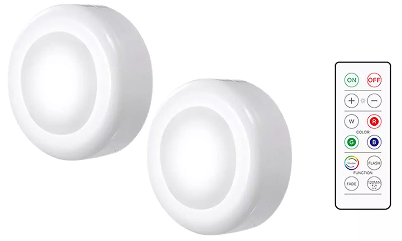 Lot de 3, 6 ou 12 lampes à LED sans fil avec télécommande - Image 6