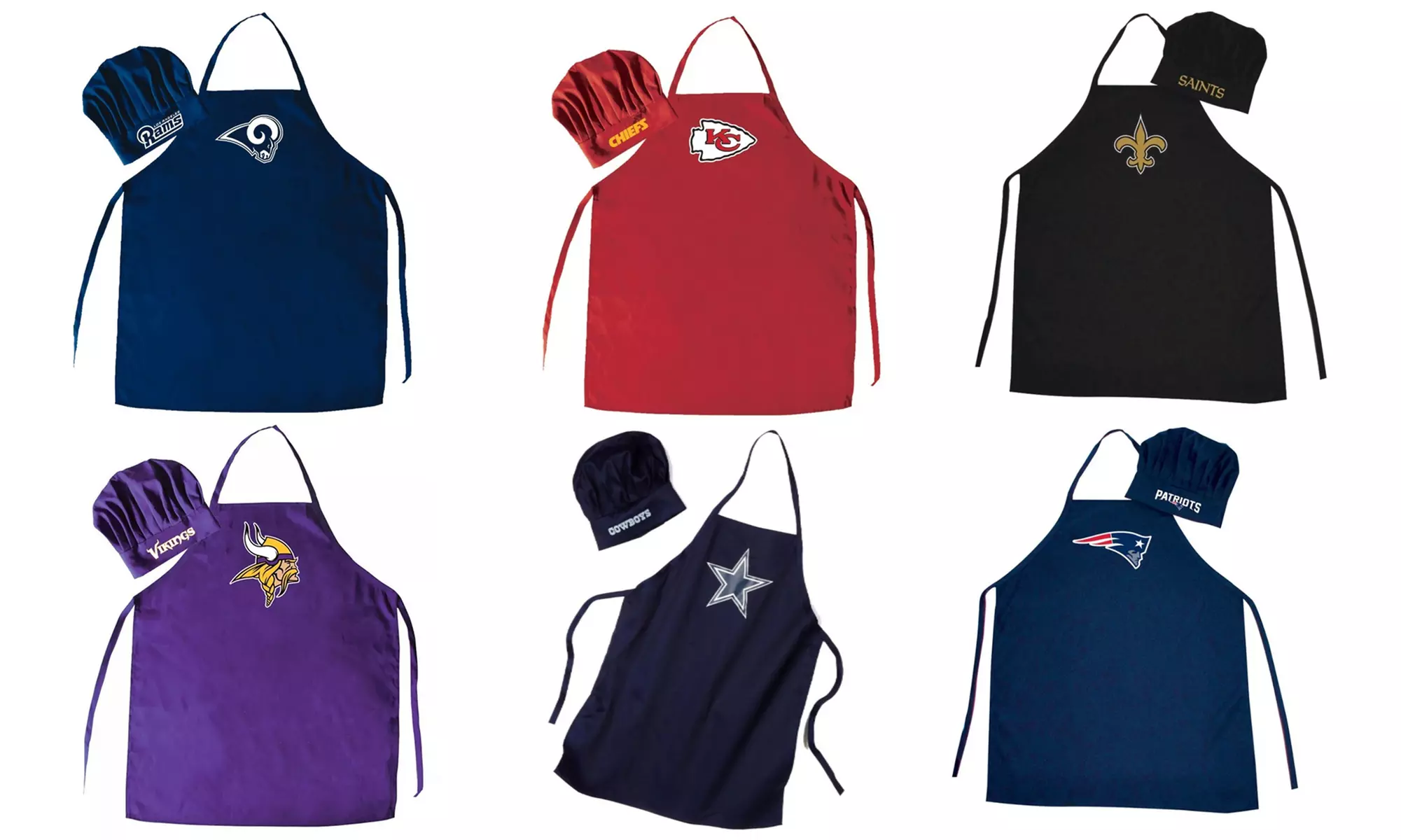 PSG NFL Cooking Apron and Chef Hat Set (2-Piece) - Primary Image