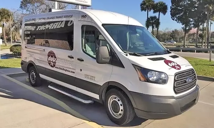 Roundtrip Airport Shuttle from Daytona to Orlando International Airport for One or Two by DOTS (Up to 48% Off) - Primary Image