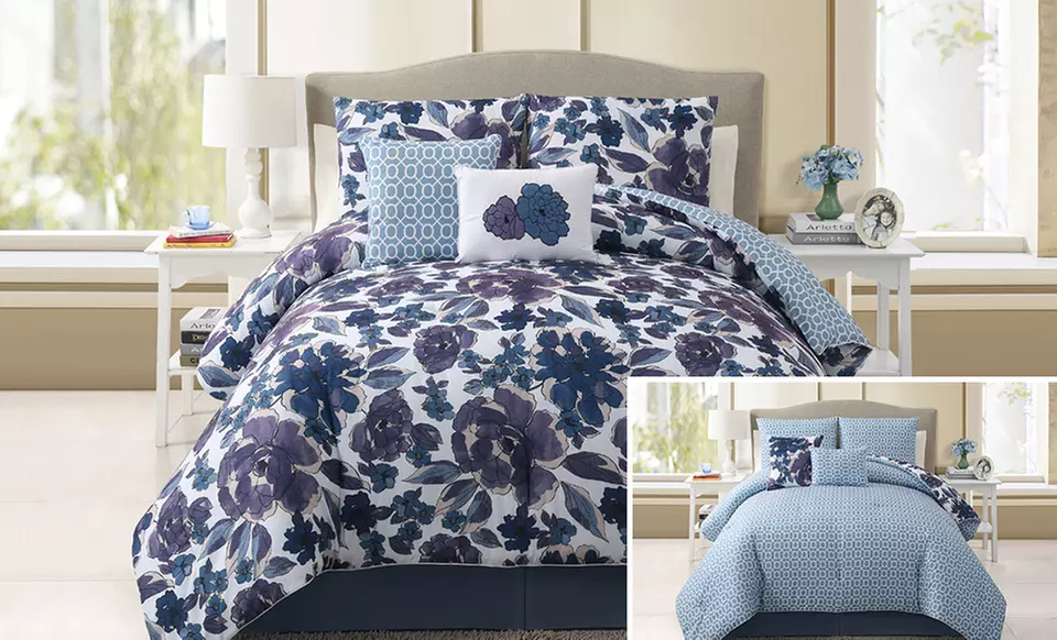 5-Piece Reversible Comforter Sets - Primary Image