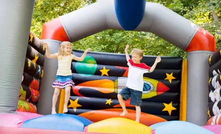 Eight-Hour Party Package for Up to 50 with Moonwalk, Snack Concessions, and Party Games from All About Parties (65% Off) - Primary Image
