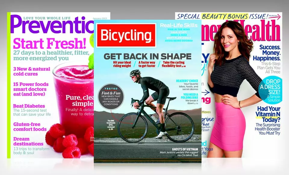 Health and Fitness Magazines for Summer Vacation (Up to 53% Off). 6 Titles Available. Free Shipping. - Second Medium
