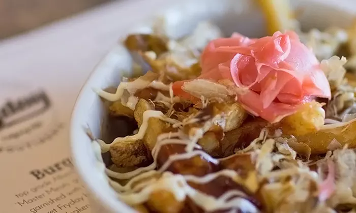 Poutine, Burgers, Fries, and Fried Ice Cream for Two or Four at Fryday Poutine (42% Off) - Primary Image