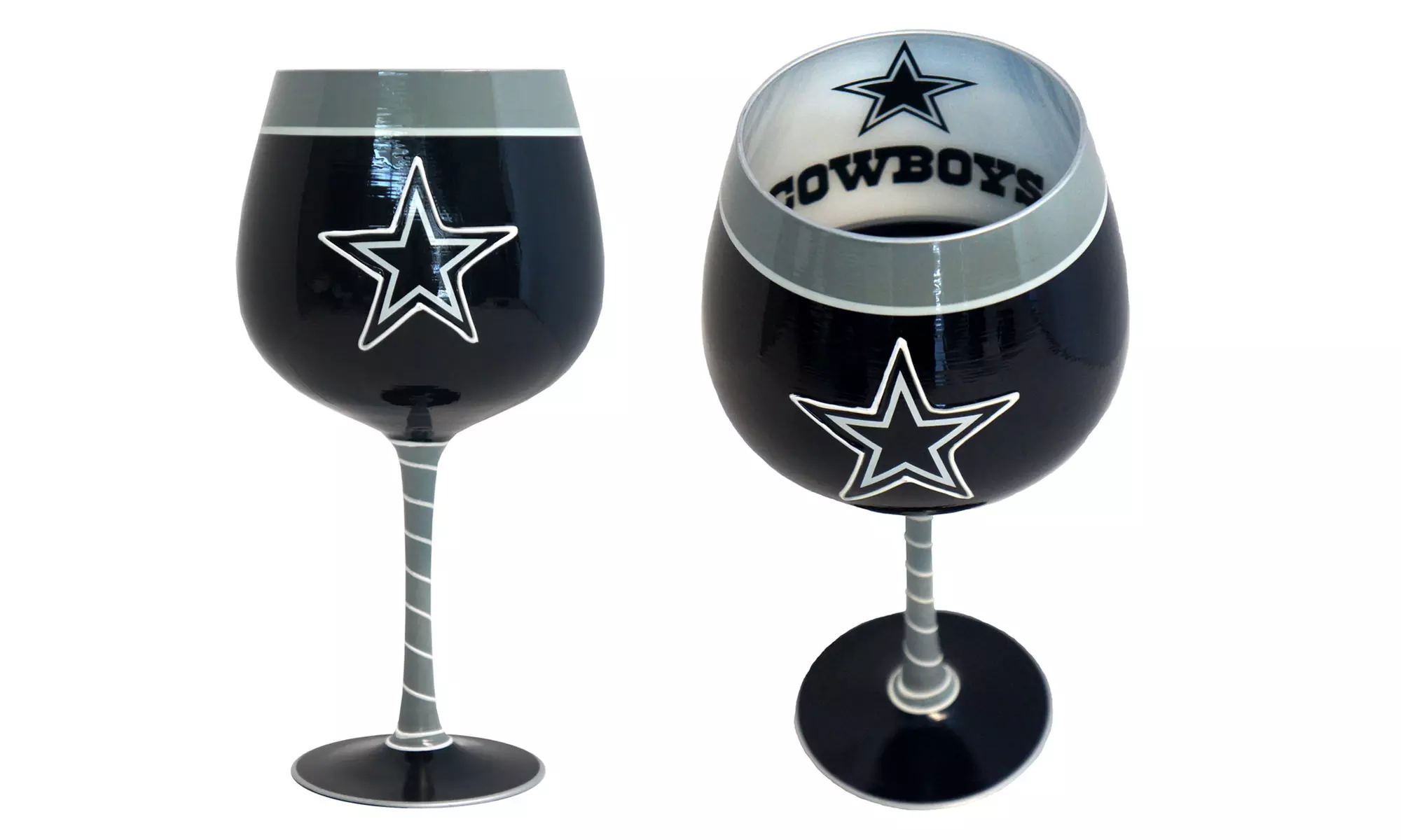 NFL Dallas Cowboys Hand-Painted 33oz. Artisan Wine Glass - Primary Image