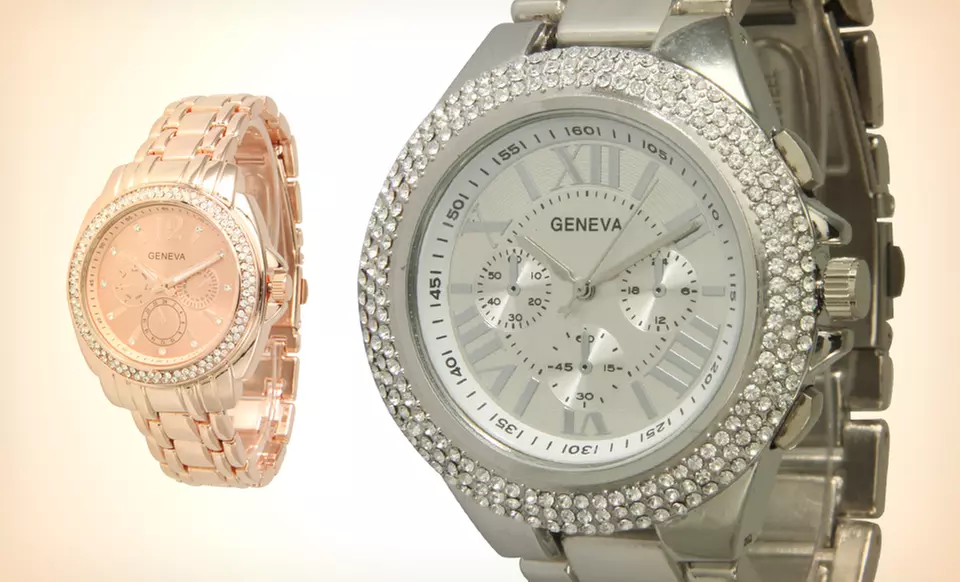 $15.99 for a Geneva Assorted Boyfriend Watch ($49.99 List Price). Multiple Colors. Free Shipping and Returns. - Second Medium