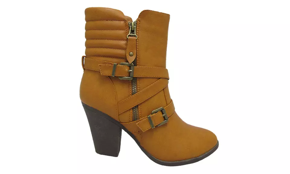 AXNY Women's Aniya Ankle Boots or Abria Ankle Booties - Second Medium