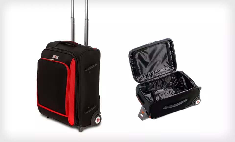 $289 for a Swiss Legend 3-Piece Wheeled Luggage Set in Black/Red ($619 List Price). Free Shipping and Free Returns. - Second Medium