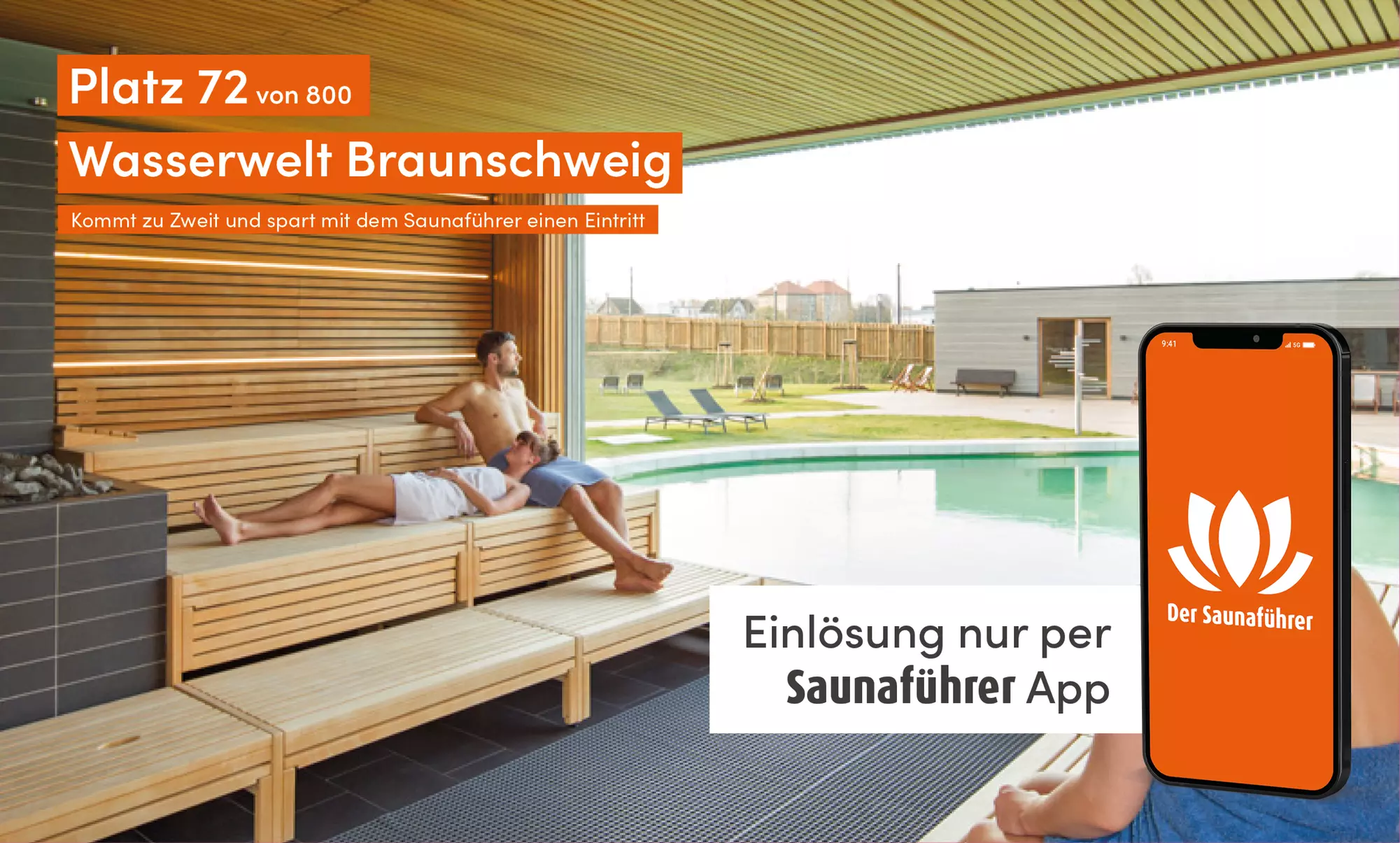 2:1 Gutschein für die Wasserwelt Braunschweig (50% sparen) - Primary Image