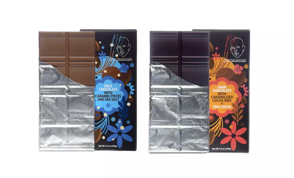 3, 5, or 10 Gourmet Chocolate Bars at Max Brenner Chocolate Restaurant (Up to 49% Off)  - Primary Image