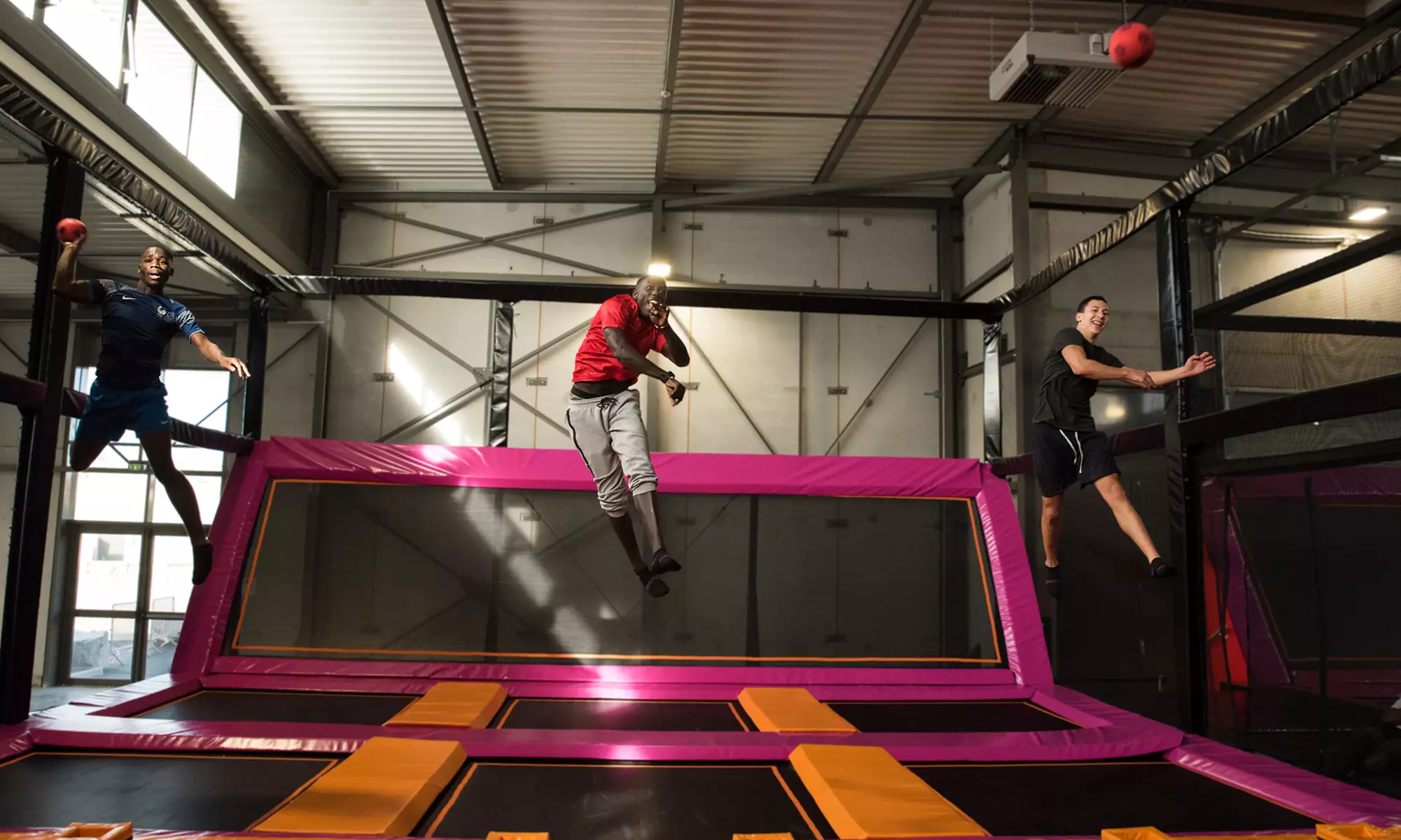 Session de trampoline et Funclimb avec Exalto