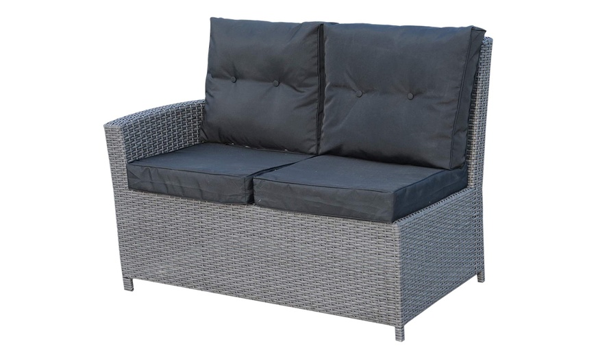 Image 3: Outsunny Six-Piece Rattan Set