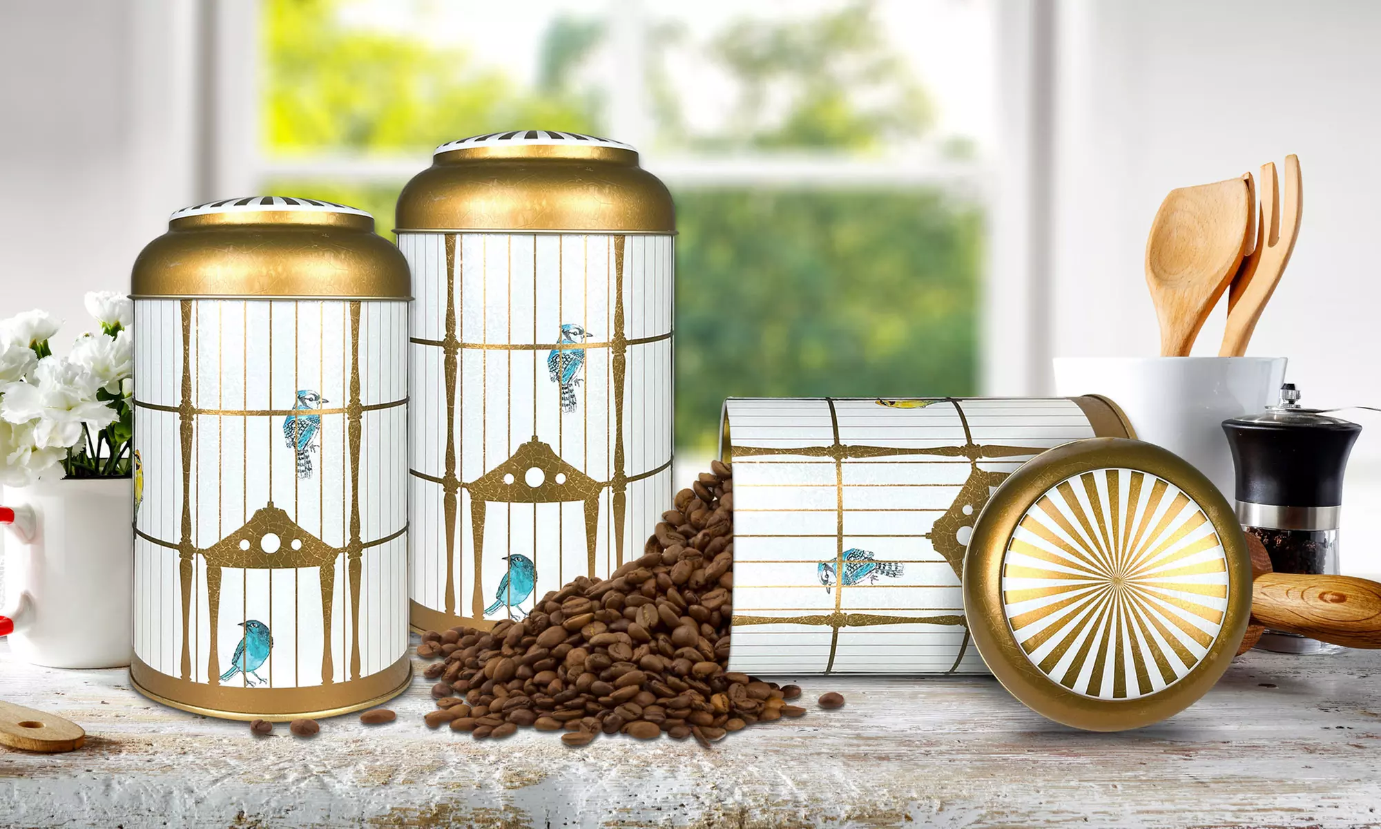 4er-Set Küchen-Aufbewahrungsdosen