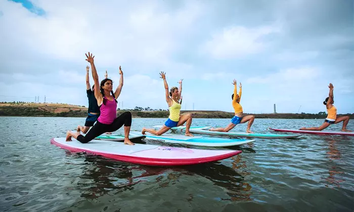 One or Three SUP Yoga Classes at Floating Yogis (Up to 45% Off) - Primary Image