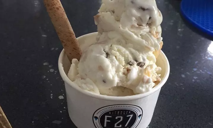 Two Cups of Ice Cream at f27 Nitrogen Ice Cream (45% Off) - Primary Image