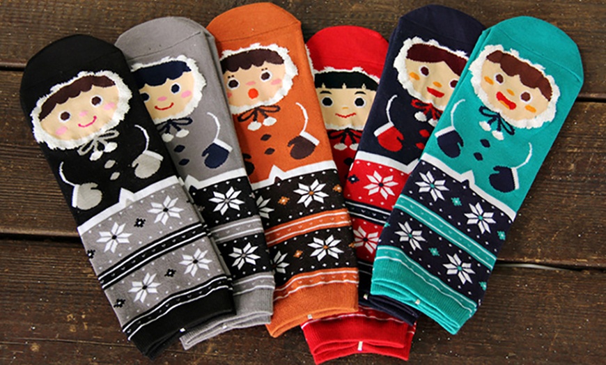 Image 7: 5-Pack of Novelty Cartoon Socks