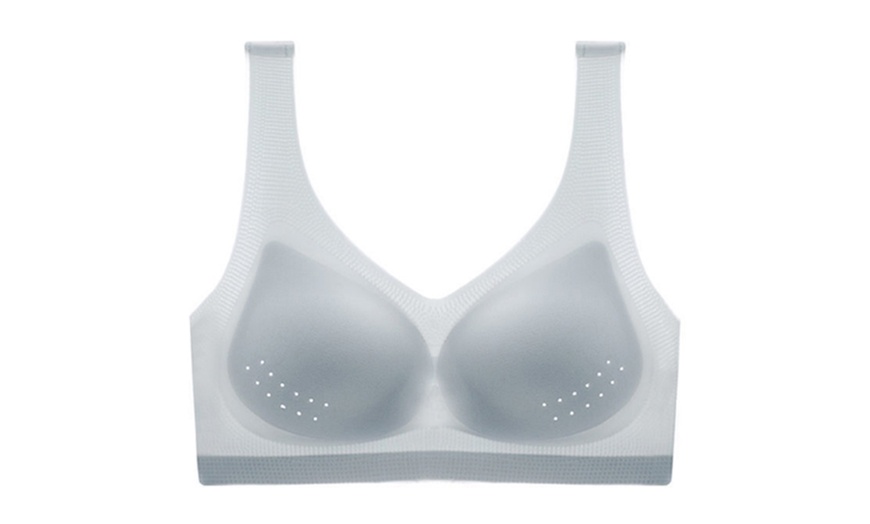 Image 9: Women's Seamless Breathable Push Up Bras