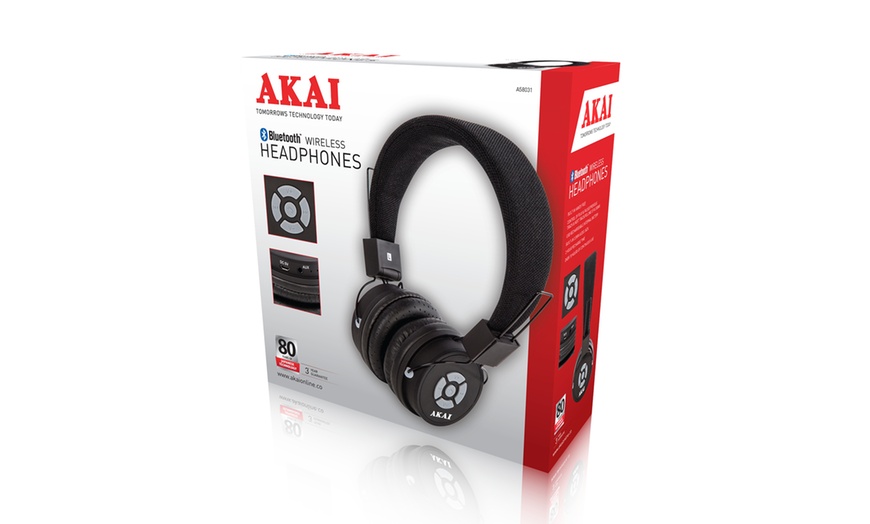 Image 2: Akai Bluetooth Headphones