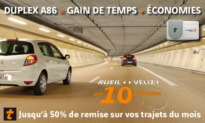 Télépéage: gagner du temps avec 1 an d'accès au badge Activi-t A86 de VINCI Autoroutes et remises sur trajets à 9,90 € - Primary Image