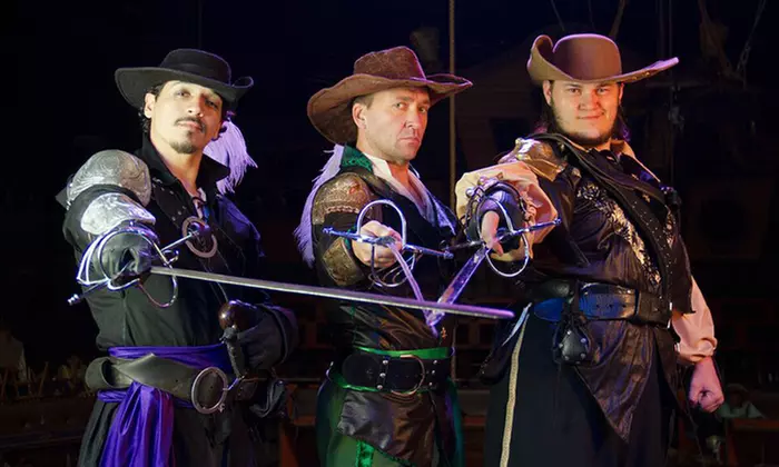 Dinner Show Admission for One to "The Three Musketeers: Voyage Home" (Up to 71% Off). Two Options Available. - Primary Image