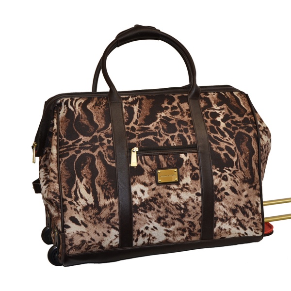 animal print duffle bag