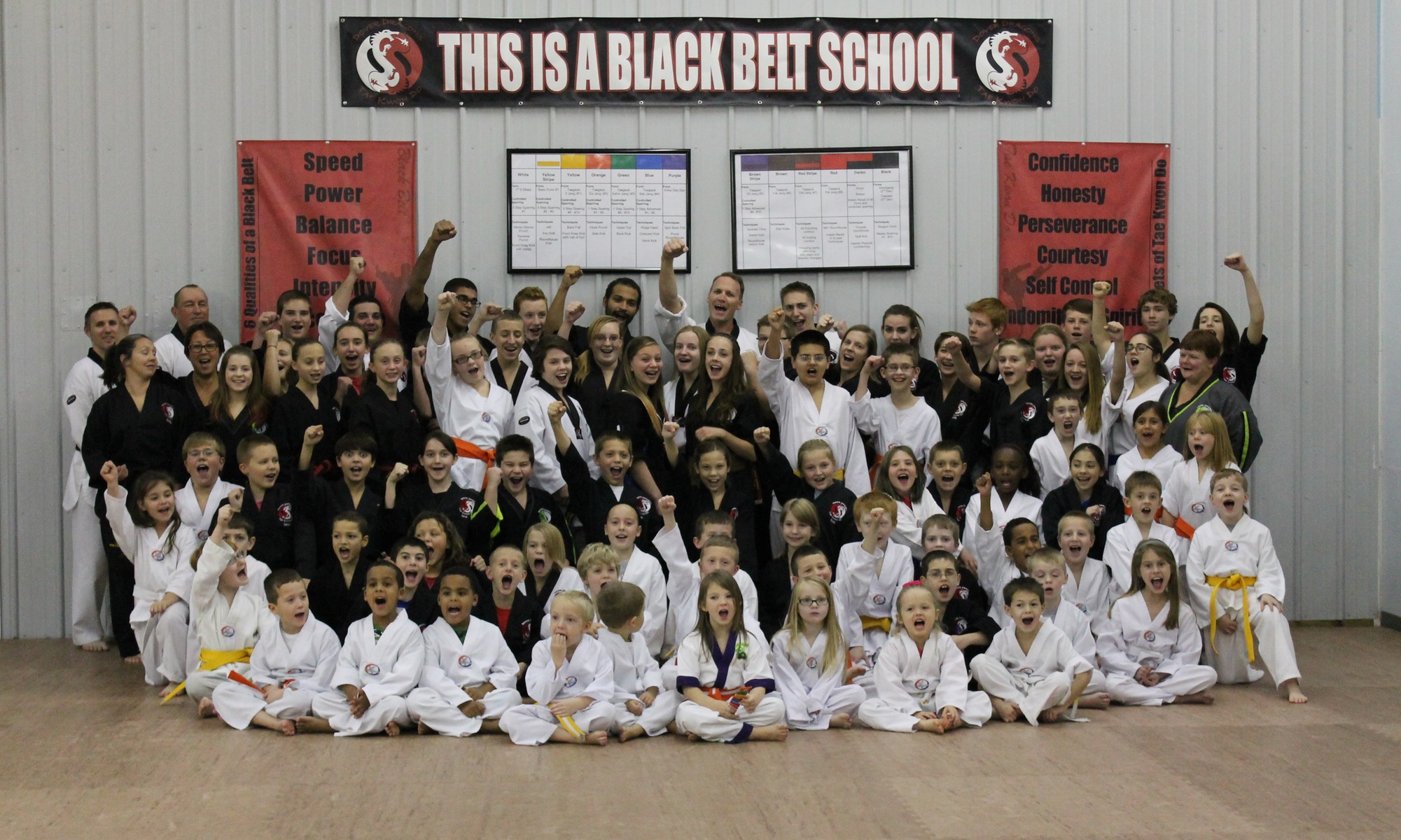 Martial arts classes for kids, teens, and adults with uniforms