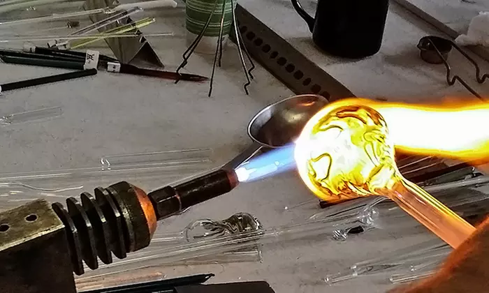 BYOB Glass Blowing Date Night or Swizzle Stick Making Class for One at  Green Devil Glass Studio (Up to 46% Off) - Primary Image