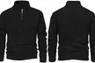 Blu Apparel Men's 1/4 Zip Fleece Jumper - Second Medium