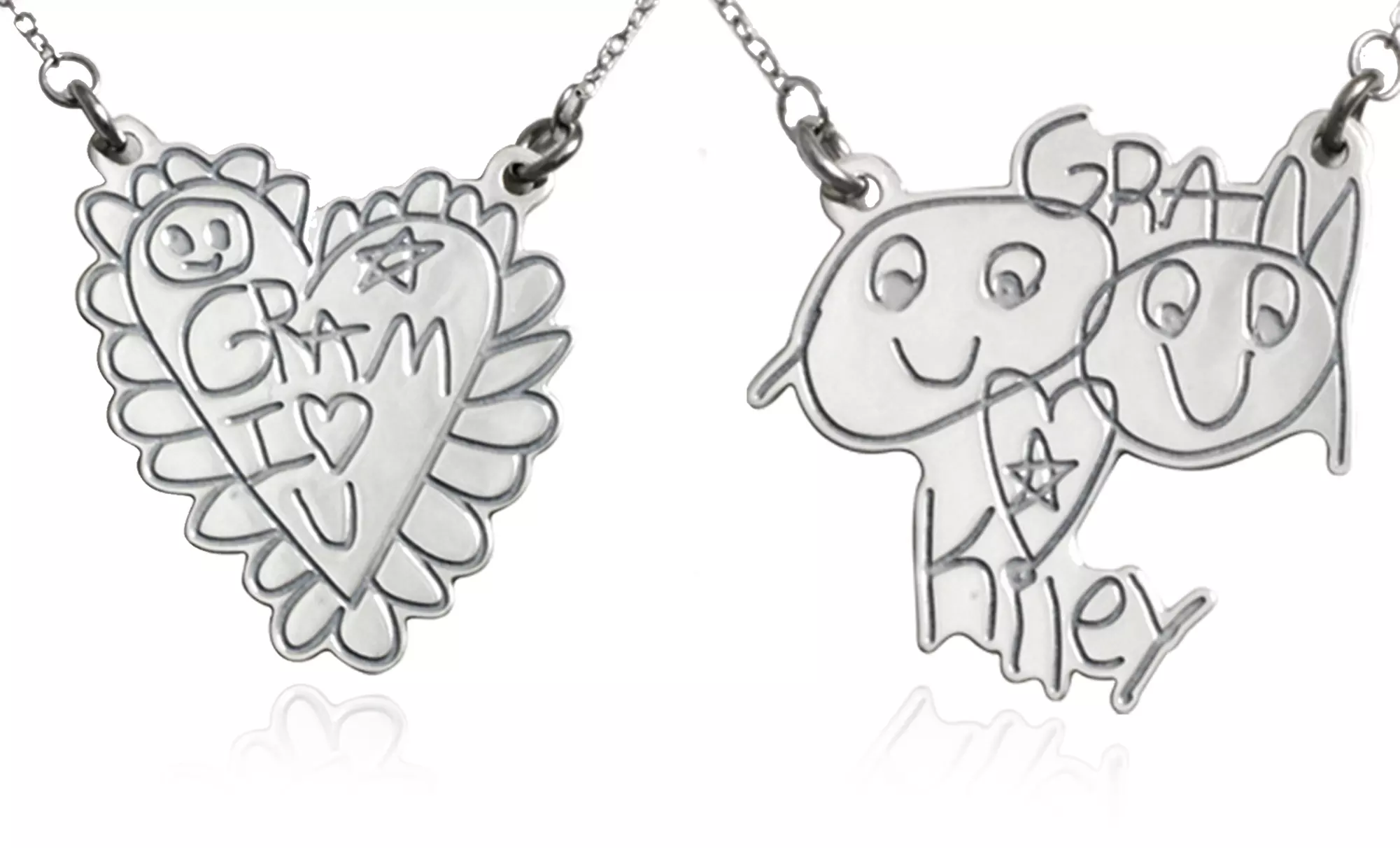 Custom Sterling Silver Necklace From Kidz Can Design - Primary Image