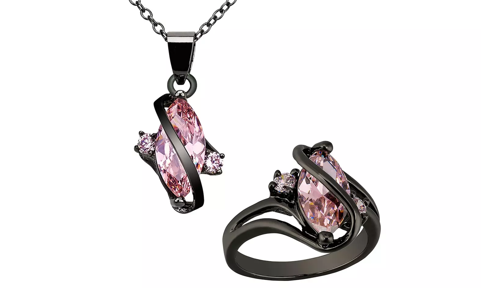 2.50 CTTW Marquise Pink Sapphire Pendant or Ring - Primary Image