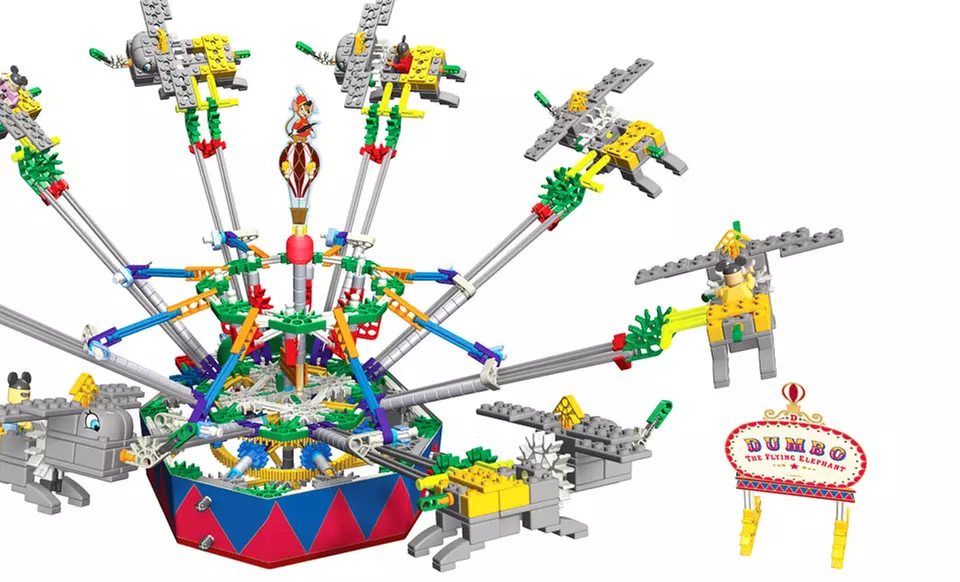 K'NEX Motorized Dumbo Disney Ride Model - Primary Image