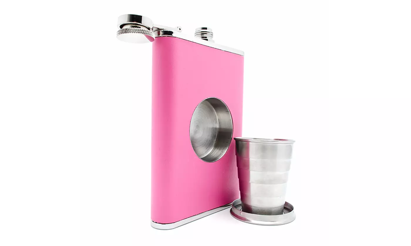 Shot Flask with Collapsible Shot Glass - Second Medium