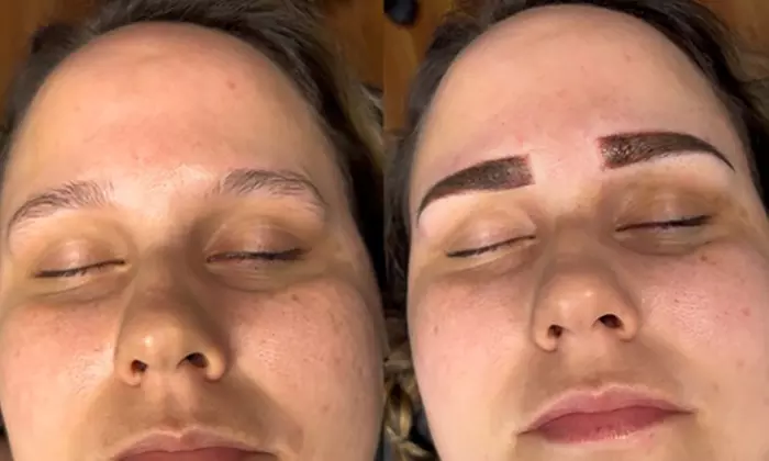 Get Permanent Eyebrows with Ombré Brow or Perfect Brows + Annual Refresh Color Boost - Up to 40% Off - Second Medium